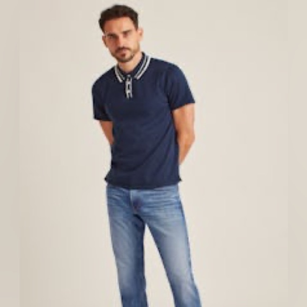 Bonobos Sweater Polo, Navy, Size XL